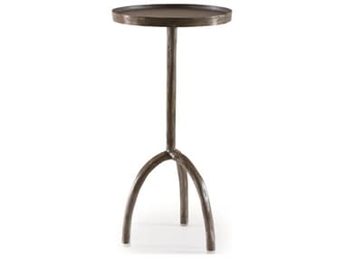 Century Furniture Grand Tour 14" Round Metal Steel End Table CNTT3B629
