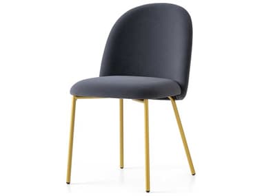 Connubia Tuka Brass Fabric Upholstered Side Dining Chair CNUCB199300033LSLQ00000000