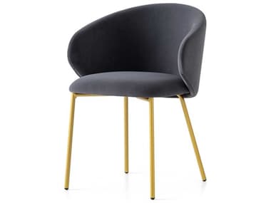 Connubia Tuka Brass Fabric Upholstered Side Dining Chair CNUCB199900033LSLQ00000000