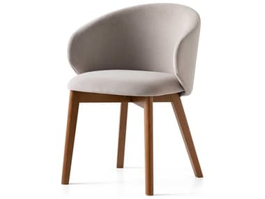 Connubia Tuka Beech Wood Brown Fabric Upholstered Side Dining Chair CNUCB2117000201SLJ00000000