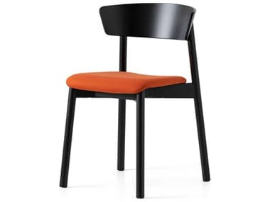 Connubia Clelia Beech Wood Black Fabric Upholstered Side Dining Chair CNUCB2120000132SKU00000000