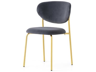 Connubia Cozy Brass Fabric Upholstered Side Dining Chair CNUCB213500033LSLQ00000000