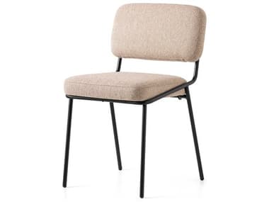 Connubia Sixty Black Fabric Upholstered Side Dining Chair CNUCB2138000015SLA00000000
