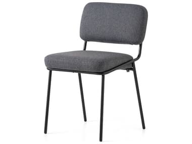 Connubia Sixty Black Fabric Upholstered Side Dining Chair CNUCB2138000015SLB00000000