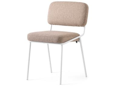 Connubia Sixty White Fabric Upholstered Side Dining Chair CNUCB2138000094SLA00000000