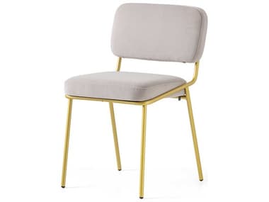 Connubia Sixty Brass Fabric Upholstered Side Dining Chair CNUCB213800033LSLJ00000000