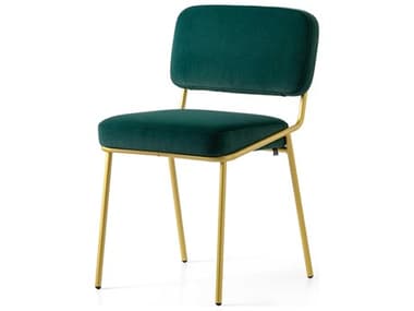 Connubia Sixty Brass Fabric Upholstered Side Dining Chair CNUCB213800033LSLP00000000