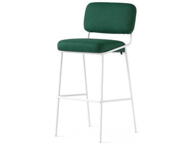 Connubia Sixty Fabric Upholstered Forest Green Matt Optic White Bar Stool CNUCB2140000094SLH00000000