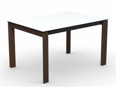 Connubia Eminence 51" Rectangular Glass Frosted Extraclear Matt Optic White Beech Walnut Grey Dining Table CNUCB4724251GEW0162010940A