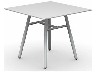Connubia Outdoor Yo Matt Optic White / Slate 35'' Aluminum Ceramic Square Dining Table COOCB481203120C09409400000
