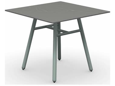 Connubia Outdoor Yo Matt Thyme Green / Piasentina Grey 35'' Aluminum Ceramic Square Dining Table COOCB481203121C08L08L00000