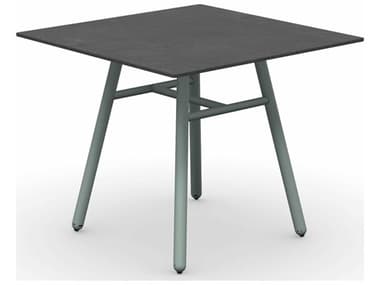 Connubia Outdoor Yo Matt Thyme Green / Cardoso Black 35'' Aluminum Ceramic Square Dining Table COOCB481203122C08L08L00000