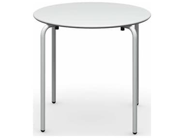 Connubia Outdoor Easy Matt Optic White 31'' Metal Round Dining Table COOCB481301109409400000000
