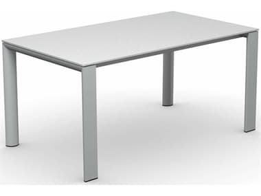 Connubia Outdoor Dorian Matt Optic White / Slate 63-82'' Metal Ceramic Rectangular Dining Table COOCB481502120C0940949AW00