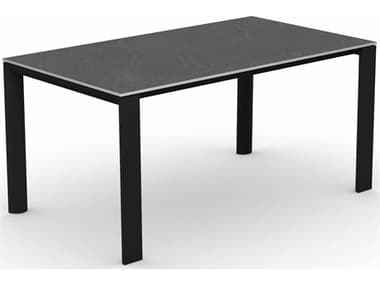 Connubia Outdoor Dorian Matt Black / Cardoso 63-82'' Resin Metal Ceramic Rectangular Dining Table COOCB481502122C0150159BW00