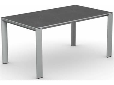 Connubia Outdoor Dorian Matt Optic White / Cardoso Black 63-82'' Resin Metal Ceramic Rectangular Dining Table COOCB481502122C0940949BW00