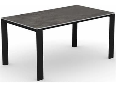 Connubia Outdoor Dorian Matt Black / Porphyry Brown 63-82'' Resin Metal Ceramic Rectangular Dining Table COOCB481502123C0150159BW00