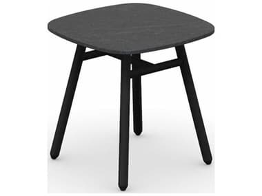 Connubia Outdoor Yo Matt Black / Cardoso 17'' Wide Aluminum Ceramic Square End Table COOCB521501501522C00000000