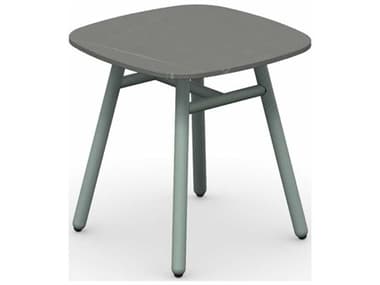 Connubia Outdoor Yo Matt Thyme Green / Piasentina Grey 17'' Aluminum Ceramic Square End Table COOCB521501508L21C00000000