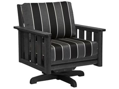 C.R. Plastic Stratford Modular Deep Seating Recycled Plastic Cushion Swivel Lounge Chair CRDSF264DSC21