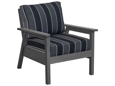 C.R. Plastic Tofino Modular Deep Seating Recycled Plastic Cushion Lounge Chair CRDSF281DSC21