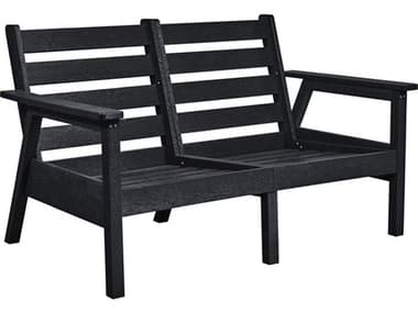 C.R. Plastic Tofino Modular Deep Seating Recycled Plastic Loveseat - Frame Only CRDSF282