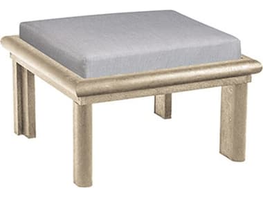 C.R. Plastic Stratford Modular Deep Seating Recycled Plastic Ottoman - Frame Only CRDSO272