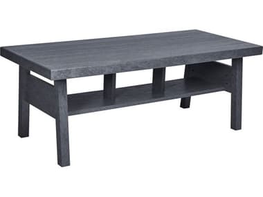 C.R. Plastic Tofino Modular Deep Seating Premium Recycled Plastic 49''W x 23''D Rectangular Coffee Table CRDST287