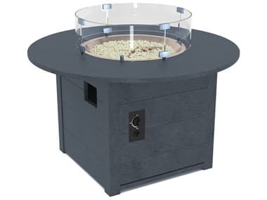 C.R. Plastic Generation Premium Recycled Plastic 46" Wide Round Fire Pit Table CRFT02