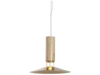 Carpyen Rebound 15" 1-Light Travertine Brown Pendant CRP1003008U