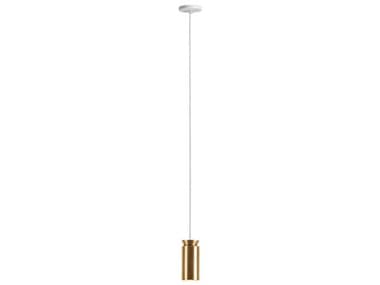 Carpyen Triana 1-Light Satin Gold Cylinder Mini Pendant CRP1411081U