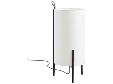 Carpyen Greta Black Oak White Linen Floor Lamp CRP2261200U