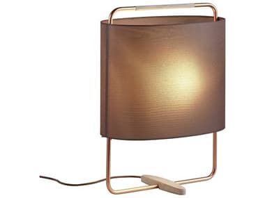 Carpyen Margot Matt Copper Aubergune Fabric Table Lamp CRP2281004U