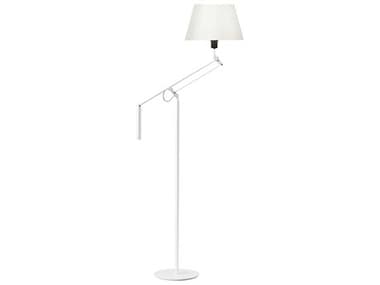 Carpyen Galilea 60" Tall White Cotton Floor Lamp CRP2681110U