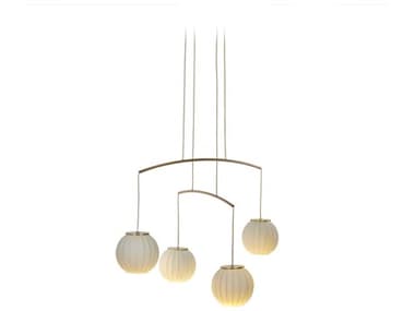 Carpyen Mei 35" 4-Light Gold Globe Pendant CRP3381000U