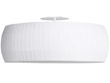 Carpyen Isamu 2-Light White Drum Semi Flush Mount CRP6331100U