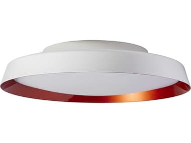 Carpyen Boop 21&quot; White Red Metallic Round Flush Mount CRP6831304U