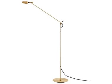 Carpyen Tema 55&quot; Tall Satin Gold Floor Lamp CRP7431012U