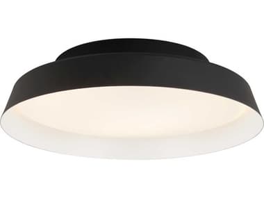 Carpyen Boop 14&quot; Black White Round Flush Mount CRP7481210U