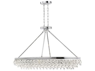 Crystorama Calypso 8-Light Polished Chrome Island Pendant CRY279CH