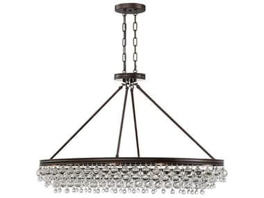 Crystorama Calypso 8-Light Vibrant Bronze Island Pendant CRY279VZ