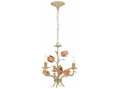 Crystorama Southport Sage Rose 3-light 14'' Wide Mini Chandelier CRY4803SR