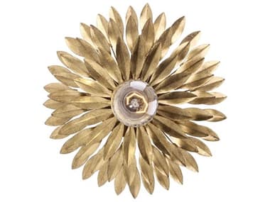 Crystorama Broche 11" Tall 1-Light Gold Wall Sconce CRY500