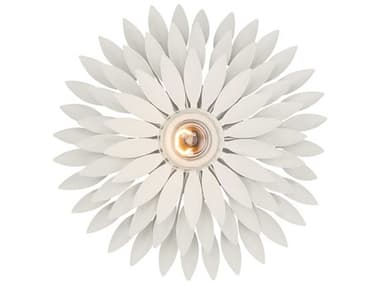 Crystorama Broche 1-Light Matte White Wall Sconce CRY500WMT