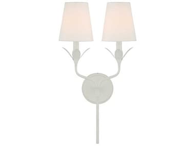 Crystorama Broche 2-Light Matte White Wall Sconce CRY562MT