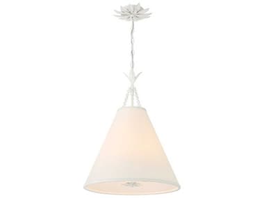 Crystorama Broche 4-Light Matte White Pendant CRY564MT