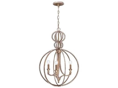 Crystorama Garland Distressed Twilight 3-light 18'' Wide Mini Chandelier CRY6765DT