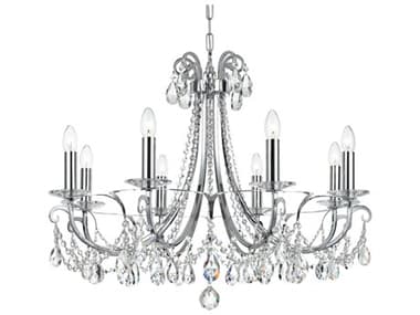 Crystorama Othello 31" Wide 8-Light Chrome Crystal Candelabra Chandelier CRY6828