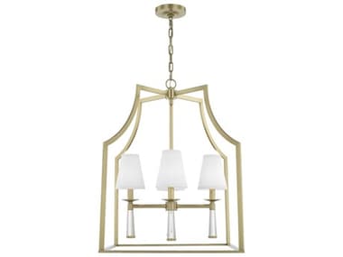 Crystorama Baxter Aged Brass 4-light 22'' Wide Mini Chandelier CRY8864AG