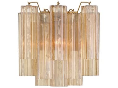 Crystorama Addis 2-Light Aged Brass Wall Sconce CRYADD303AG